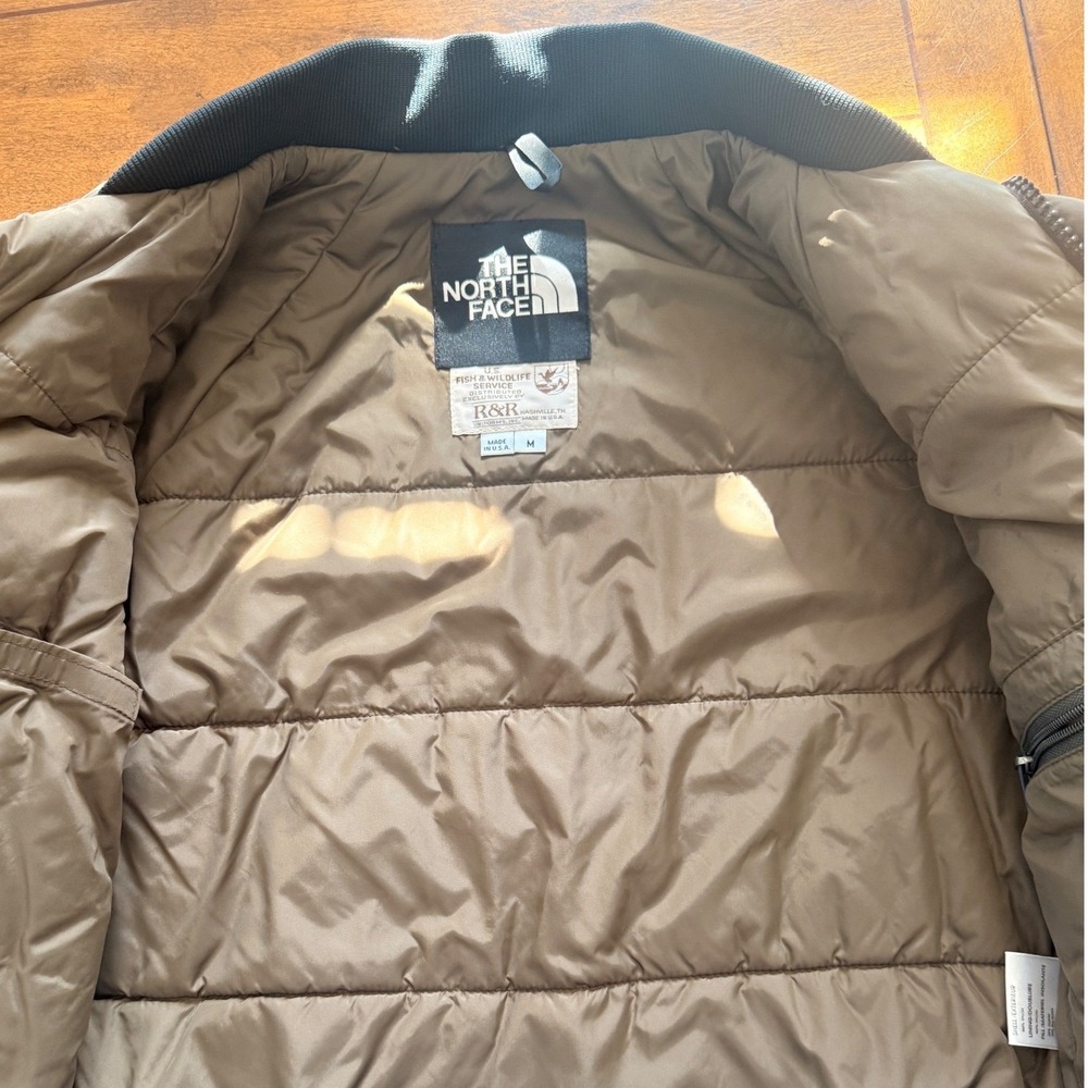 The North Face US Fish & Wildlife Service Jacket Mens M Brown Nylon Vintage USA - Picture 5 of 9